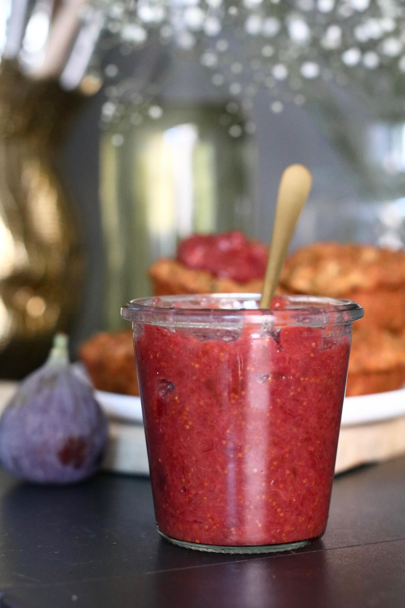 Vijgenjam met kokosbloesemsuiker, Voedzame jam, Voedzaam broodbeleg, Gezond broodbeleg, Zelf jam maken, Recepten met vijgen, Makkelijk vijgen recept, Beaufood recepten, Leuke foodblogs