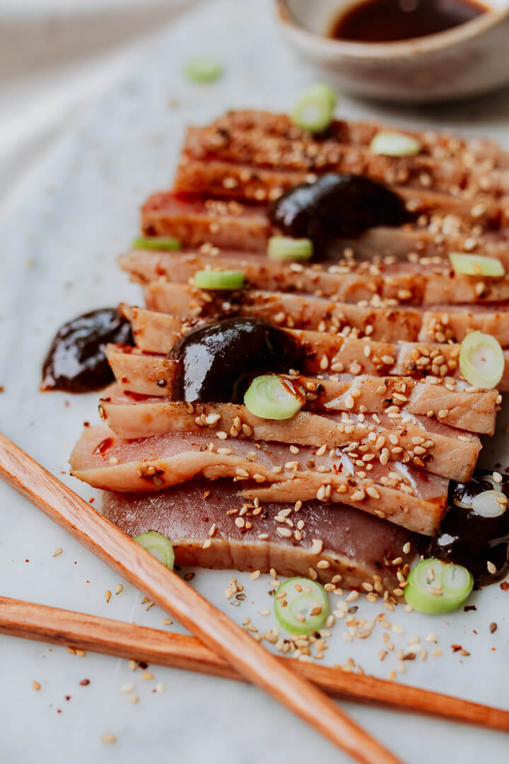 Tataki van tonijn