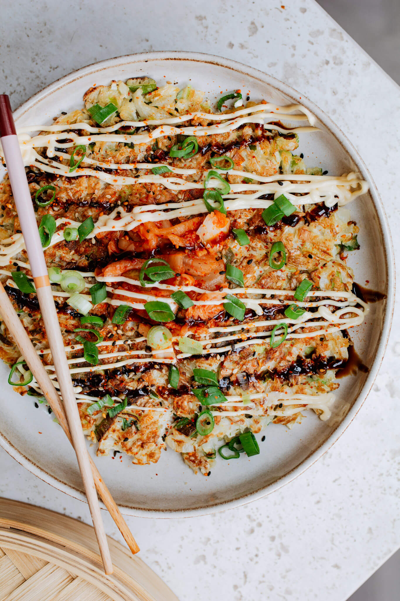 Okonomiyaki (hartige Japanse pannenkoek) recept